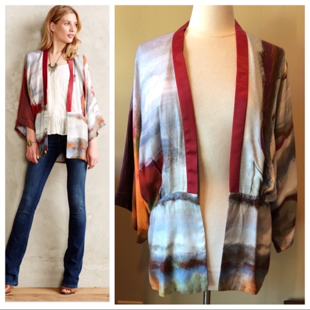 Anthropologie Blank London Sunfall Kimono Jacket